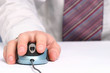 hand and mouse