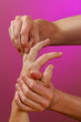 reflexology hand massage finger zone