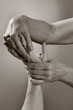 spa reflexology hand massage