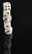 dice on black