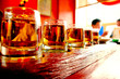 a row of shooters a row of shooters