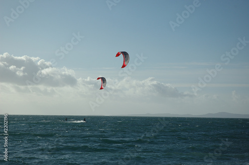 Photo: water-skiing with the sail water-skiing with the sail