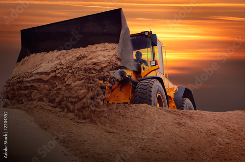 bulldozer at work
