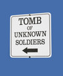 sign for tomb of unknown soldiers
