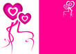 pink background with love hearts