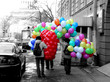 kids with balloon