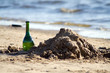bottle and sandhill