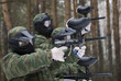 Foto: player in paintball. player in paintball.