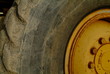 roue d'engin de chantier