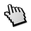 3d mouse pointer – hand – isolated