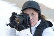 lady with photo camera