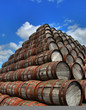 stack of barrels