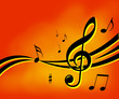 music notes background