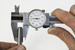 Photo: caliper and pin caliper and pin