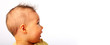 baby von der seite, mädchen,