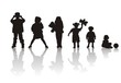 children's silhouettes
