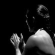 femme aux palmas