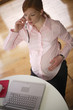 on the phone pregnant