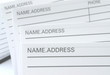 address & phone book