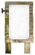 old wooden sign