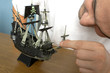 model of pirate ship