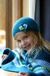 a happy blue