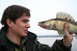 fish and fisherman