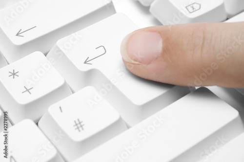 pressing enter