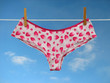 valentine laundry: panties on a clothes line
