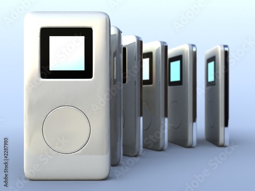 six digital music players