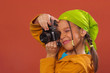 Photo: girl taking a photo girl taking a photo