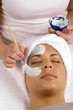 spa organic facial masque application