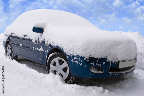 car under snow