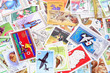collection of used stamps