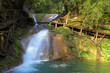 sunny waterfall, lazarevskoe, sochi, russia sunny waterfall, lazarevskoe, sochi, russia