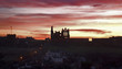 whitby abbey at dusk