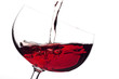 the wine to flow in a glass