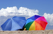 two umbrellas