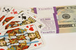 spielkarten und geld