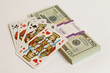 spielkarten und geld