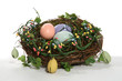 colorful easter nest