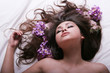 Photo: pretty asian woman sleeping pretty asian woman sleeping
