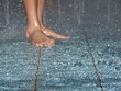 feeet in water