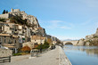 sisteron and the bridge over river durance sisteron and the bridge over river durance