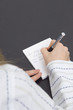 Foto: writting a note writting a note