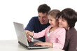 Foto: parents and daughter using laptop parents and daughter using laptop
