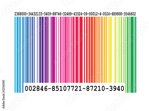 Illustration: color bar code color bar code