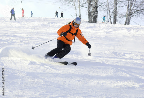 Foto: mountain ski rider mountain ski rider