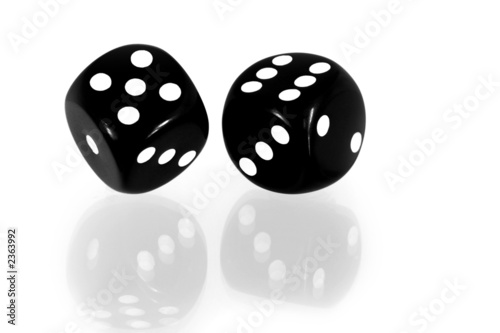 black dice reflected black dice reflected