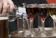 glasses with wine. glasses with wine.